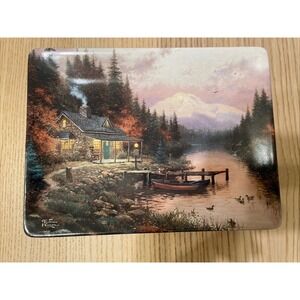 Thomas Kinkade Ceramic Plate End Of A Perfect Day 1997 8" X 6"